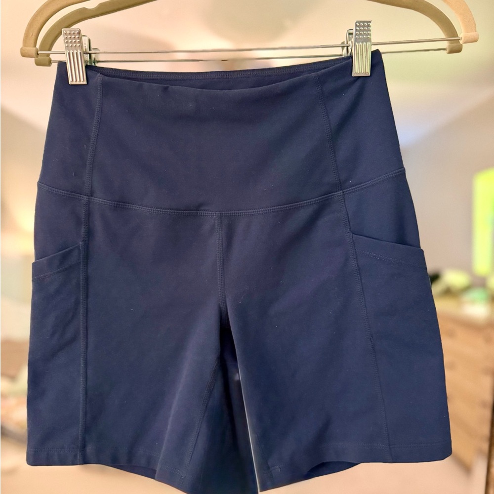 Zella Blue Bike Shorts Performance Fit
